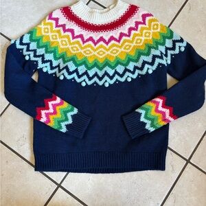 Boden Multicolor Chevron Women's Sweater